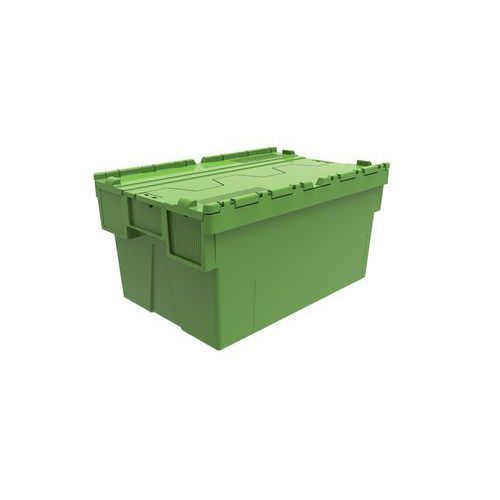 BAC 600X400X310 - PP VERT / COUVERCLE PP VERT 52L - LOADHOG