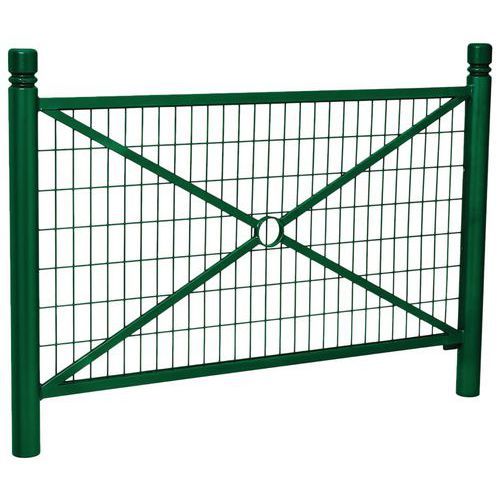 BARRIÈRE PROVINCE GRILLAGÉE 1.57 M CITY - ZINC VERT 6005 - PROCITY