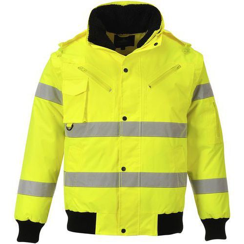BLOUSON BOMBER HAUTE-VISIBILITÉ 3 EN 1 C467 JAUNE L - PORTWEST