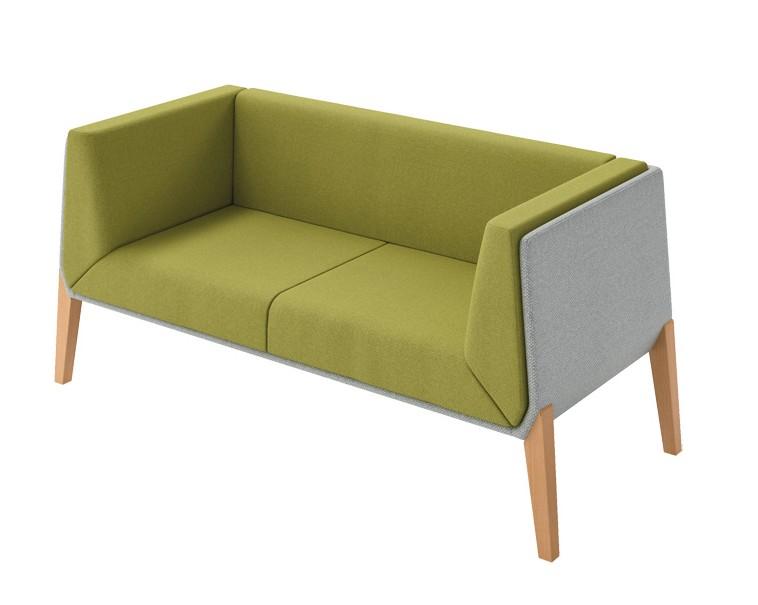 Canapé d'accueil 2 places Design ACCORD - Offisit - Noir_0