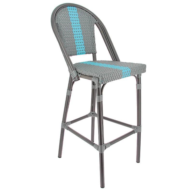 Chaise haute monaco - bleu_0