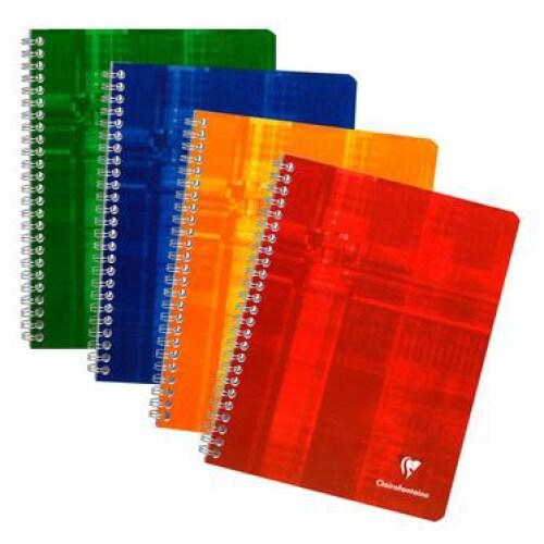 Clairefontaine Lot de 10 Cahier Metric 17x22, 120p./60 feuilles 90 g/m² reliure intégrale, Séyès - 3329680873108_0