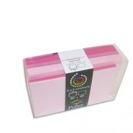 CLAIREFONTAINE PAQUET 40 ENVELOPPES 9X14CM + 40 CARTES DE VISITE 8X13CM POLLEN ASSORTIS DE ROSE