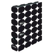 CLASSEUR À MOTIF MAX.FILE 'JUST BLACK', A4 - LOT DE 3