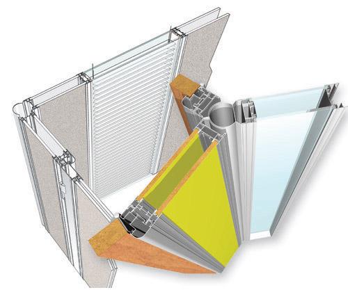 Cloisons amovibles - profils aluminium - enrobé décor bois_0