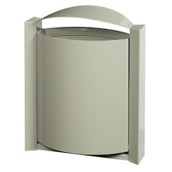 Corbeille Exterieure Murale 40L Arkea Gris Ciment - 56300 - Rossignol - 56300_0