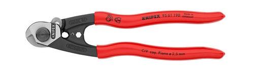 Coupe câbles en acier forgé 190mm - KNIPEX - 9561190 - 588516_0