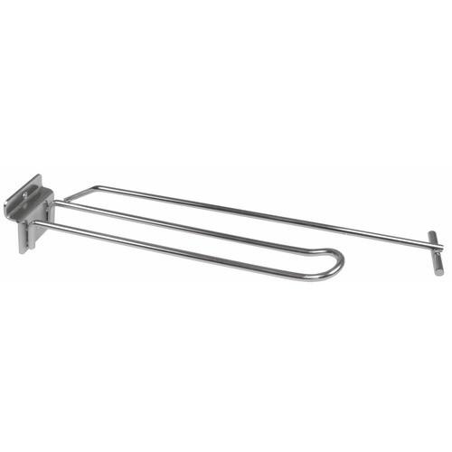 CROCHET DE MAGASIN DOUBLE AVEC PORTE-PRIX-PROFONDEUR 20/25 CM BRICOZOR