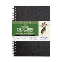 DELTA SERIES CARNET SPIRALÉ 25F 17,8X25,4CM 270G - IVOIRE - LOT DE 2