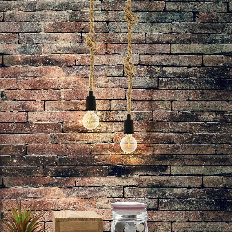 EGLO SUSPENSION RAMPSIDE AVEC CÂBLE 1L. SANS ABAT-JOUR