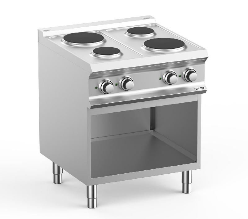 Fourneau professionnel electrique 4 plaque 2x1,5 kw et 2x2,6 kw sur... - PPR77A_0