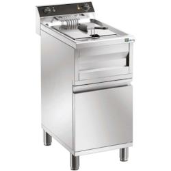 Friteuse Électrique 12L Simple sur coffre Tri 400V avec Robinet et Relais de Puissance - FRF112C_0