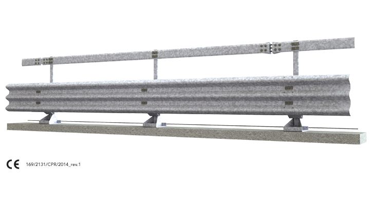 H2-W4 3 ondes - glissière de sécurité pour bordure de pont - Marcegaglia Buildtech_0