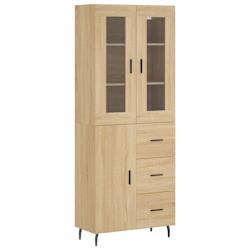 Helloshop26 - Buffet bahut commode armoire meuble de rangement organisateur cuisine salle de séjour salon haut sonoma 69,5 x 34 x 02_0034192 - 300021_0