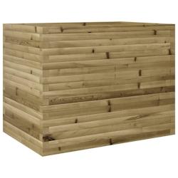 Helloshop26 - Jardinière bac lit surélevé plantes fleurs terrasse jardin 90 x 60 x 68,5 cm bois de pin imprégné marron 02_0038031 - 3000214028675_0