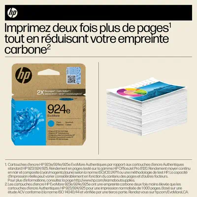 HP 924e Cartouche dencre authentique Cyan EvoMore_0