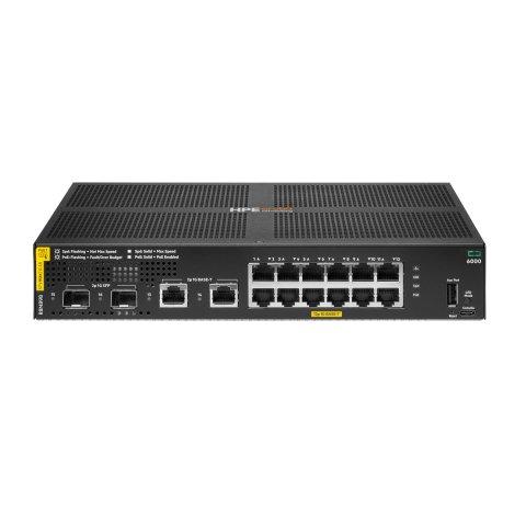 HPE ARUBA NETWORKING CX 6000 12P 10M/100M/1G CLASS4 POE 2P SFP 1G 139W SWITCH