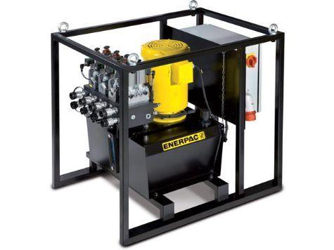 SFP404MW, Pompe hydraulique électrique à débits séparés, 4 Sorties, 4/3 Distributeur manuel, 40 litre réservoir, 400V_0