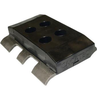 KIT PATIN CAOUTCHOUC BISEAUTÉ POUR FINISSEUR SACATEC