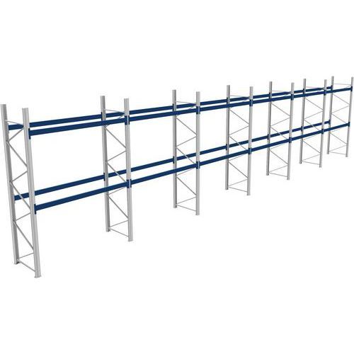 RACK 1 DÉPART + 5 SUIVANTS LXLXH 2700X17100X4000 600KG 2 NIV - BITO
