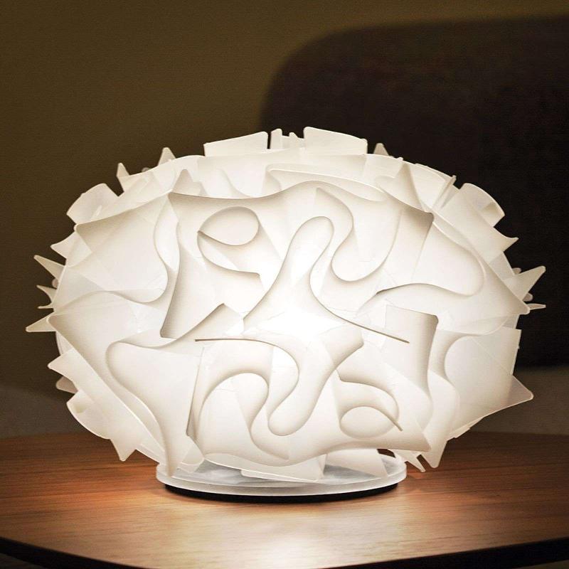 SLAMP VELI LAMPE À POSER DESIGN Ø 32 CM BLANCHE
