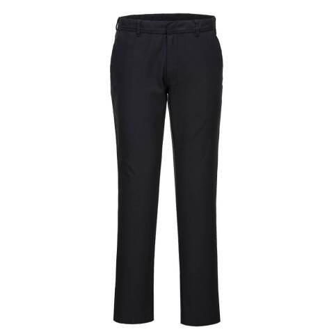 LOT DE 2 - PORTWEST S235 PANTALON FEMME CHINO SLIM STRETCH EXTENSIBLE NOIR - TAILLE 26 - STANDARD