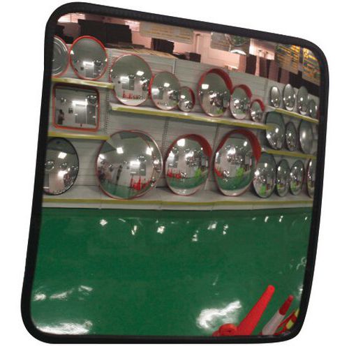 MIROIR DE SÉCURITÉ RECTANGULAIRE DISTANCE 20M 800X600MM - MANUTAN EXPERT