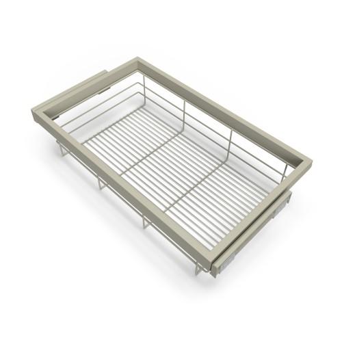 PANIER COULISSANT POUR DRESSING - LARGEUR 682 MM - GRIS EMUCA