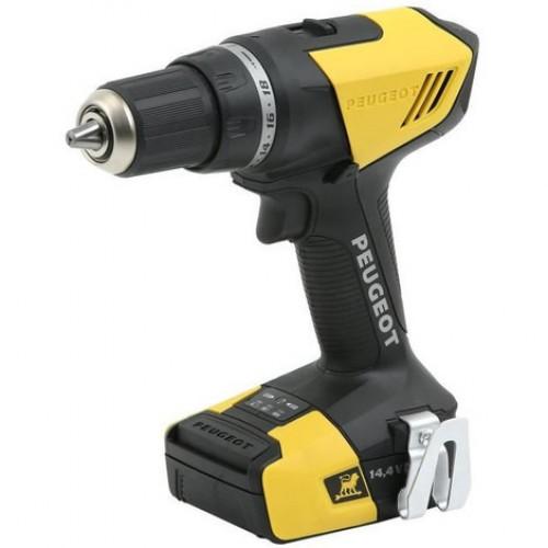 PERCEUSE SANS FIL - 14,4 VOLTS - 2 BATTERIES 1,5AH - ENERGYDRILL-14V15 PEUGEOT