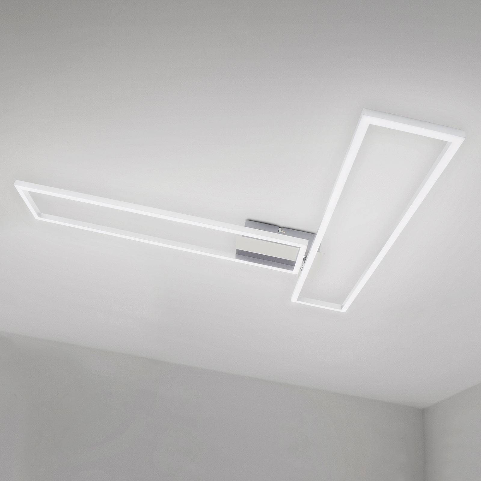BRILONER PLAFONNIER FRAME WIFI CCT, TÉLÉCOMMANDE, ALUMINIUM