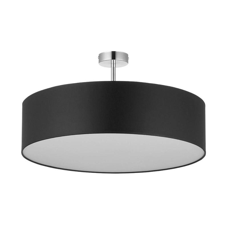 TK LIGHTING PLAFONNIER RONDO AVEC DISTANCE, GRIS FONCÉ Ø 60CM
