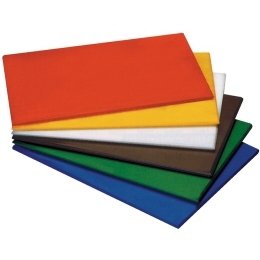 PLANCHE À DÉCOUPER HACCP, LONGUEUR 45 CM, LARGEUR 30 CM, ÉPAISSEUR 1,2 CM, BLEUE