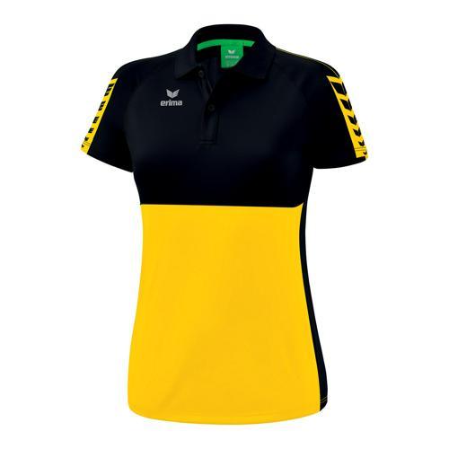 POLO FEMME - ERIMA - SIX WINGS JAUNE/NOIR