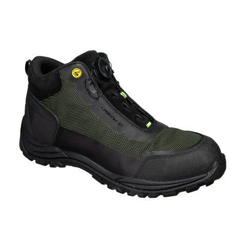 PORTWEST FE04 GIRDER COMPOSITE MID BOOT S3S ESD SR FO NOIR/VERT - TAILLE 42