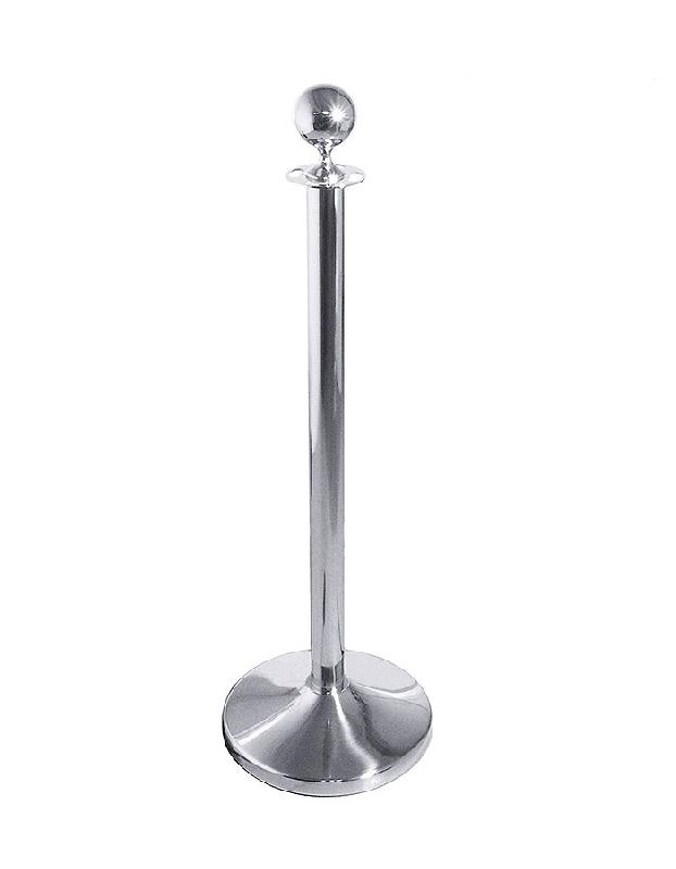 POTEAU DE GUIDAGE SANS CORDE 100 CM EN ACIER INOXYDABLE