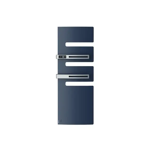 Radiateur sèche-serviettes connecté Serenis Premium mât gauche 1750W Bleu profond - Atlantic - 850469_0