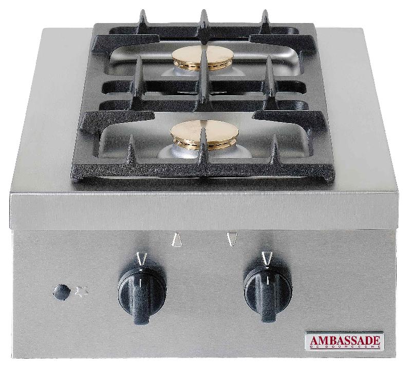 Réchaud 2 plaques au gaz à poser - 385x580x160 mm - PCRG 023 P_0