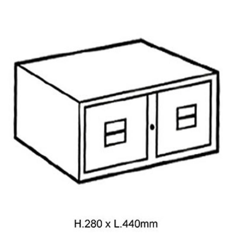 REXEL FICHIER DE 2 TIROIRS - FICHES EN LARGEUR DE 28 X 44 CM