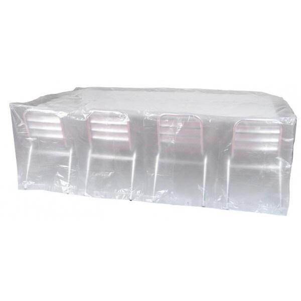 RIBILAND Housse 90gr/m2 220x120x70cm Pour Table prh090220x120 - transparent 3700194409555_0