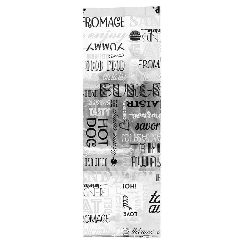 Sachet panini en papier et aluminium Parole 12+4x35cm - par 500_0