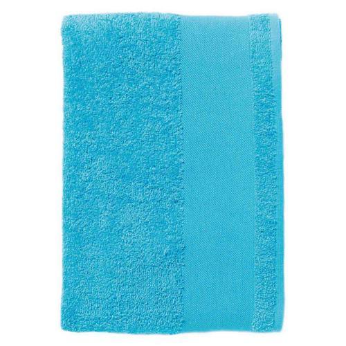 SERVIETTE COTON ÉPONGE TURQUOISE 100 X 150 CM