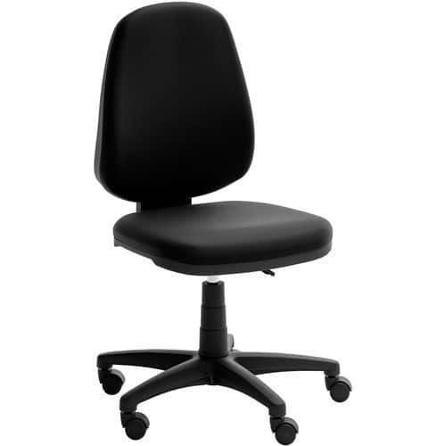 SIÈGE DE BUREAU BAS OPEN - REVÊTEMENT TISSU - NOIR - QUADRIFOGLIO