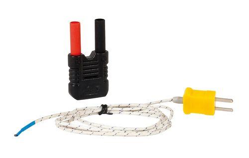 SONDE DE TEMPÉRATURE FILAIRE SOUPLE, THERMOCOUPLE K, 1M, -50/+350°C AVEC ADAPTATEUR B - CARP01102107Z
