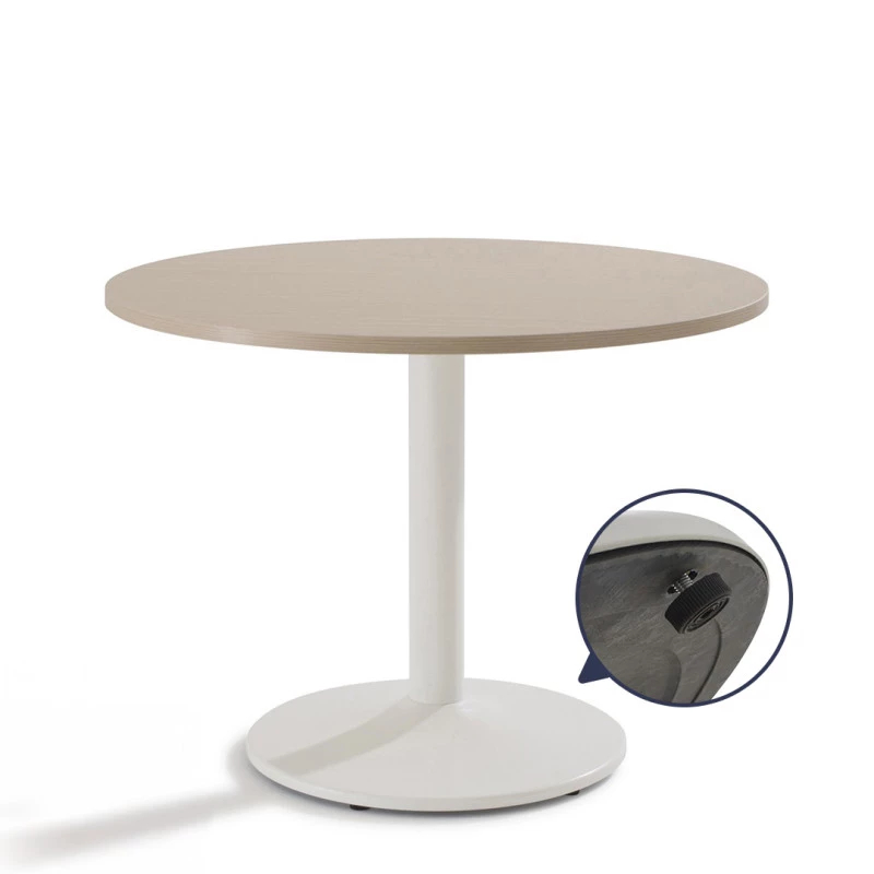 Table de réunion ronde piètement tulipe_0