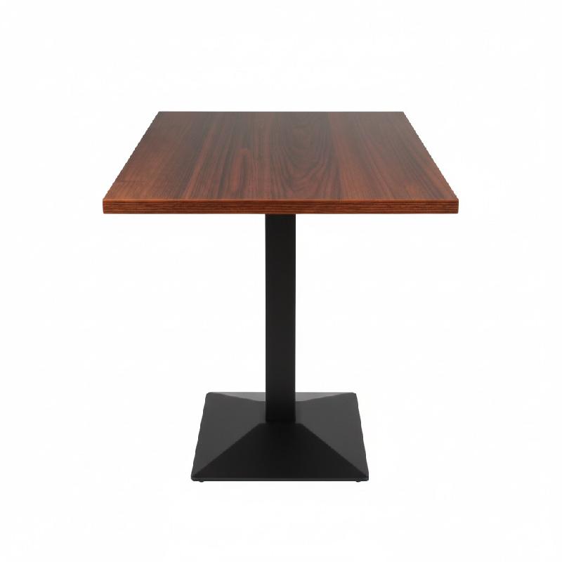 Table intérieur WOODDEN 60x60 cm avec le pied IRON black relief - TIGAONE - 3701680322938_0