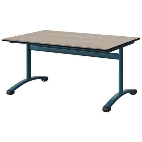 TABLE MALIBU 120X80 T3 DL STRA ACACIA/NOIR BLEU 5025