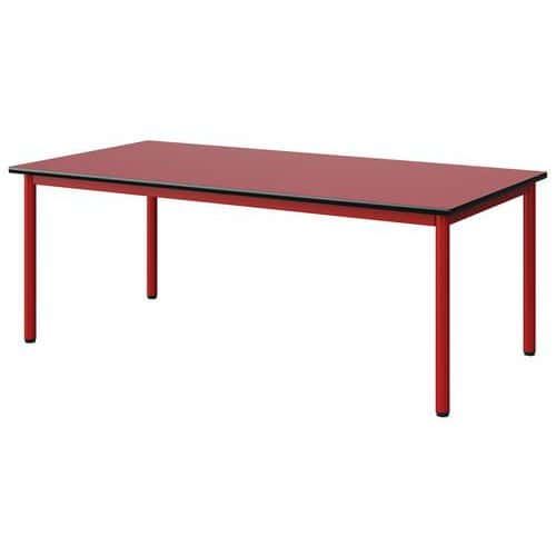 TABLE MALIBU 160X80 T3 4P STRA ROUGE U321/NOIR ROUGE 3020