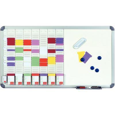 Tableau planning 8 colonnes - 24 fentes - 49x91xP2cm - Kit complet avec accessoires - ESSELTE 2951400_0