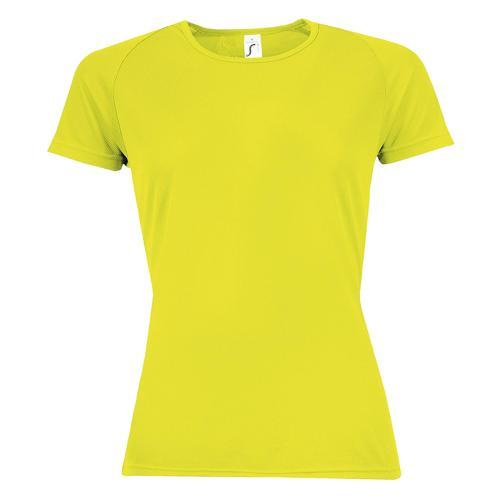 TEE-SHIRT PERSONNALISABLE MULTITECH PESFÉMININ JAUNE FLUO