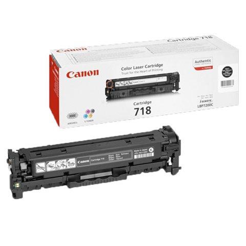 TONER CANON 718BK NOIR POUR IMPRIMANTE LASER - CANON